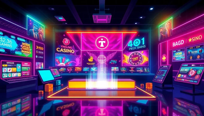 Engaging casino gaming environment for ck4444 com, showcasing slots, live dealer games, and sports betting with vibrant visuals, emphasizing excitement and user satisfaction, accessible and appealing for players.
