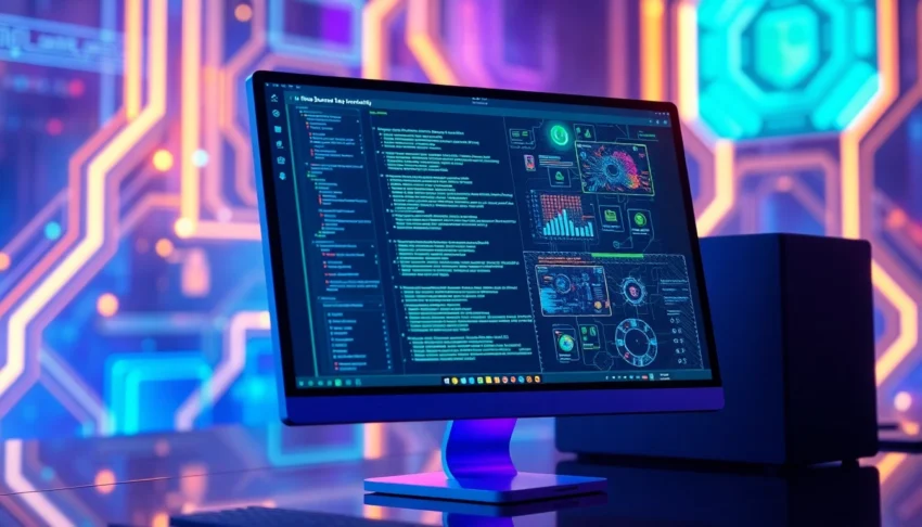 Futuristic digital interface showcasing Nano Banana AI's advanced image editing capabilities with vibrant colors and high-tech environment